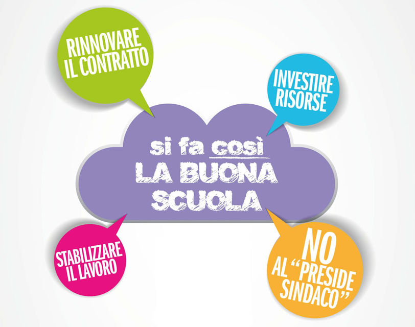 18 aprile 2015: RSU della scuola in piazza per cambiare le proposte del Governo