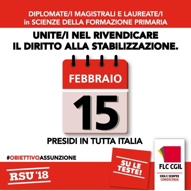 Precari della scuola: il 15 febbraio presidio ad Asti per rivendicare il diritto alla stabilizzazione